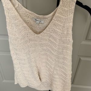 Madewell crochet tank
